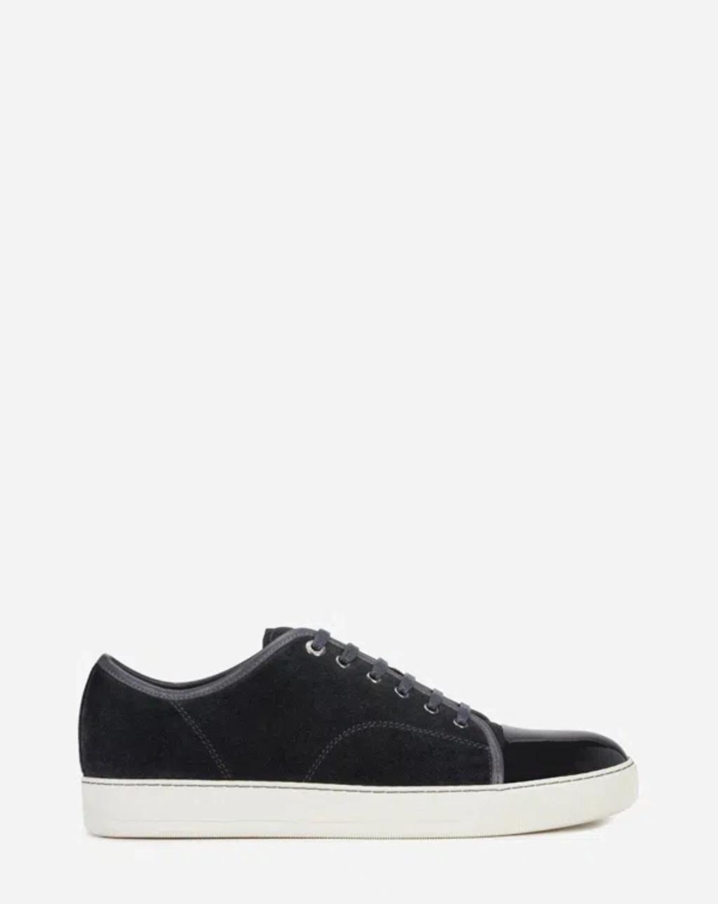 Black DBB1 Suede & Patent Leather Sneakers Product Image