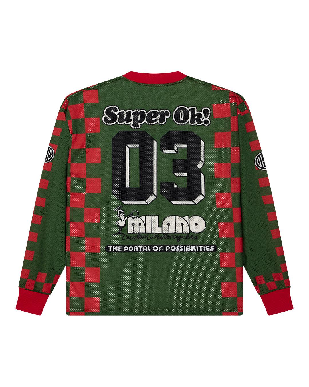 Overlap Moto Jersey - Green Bee Product Image