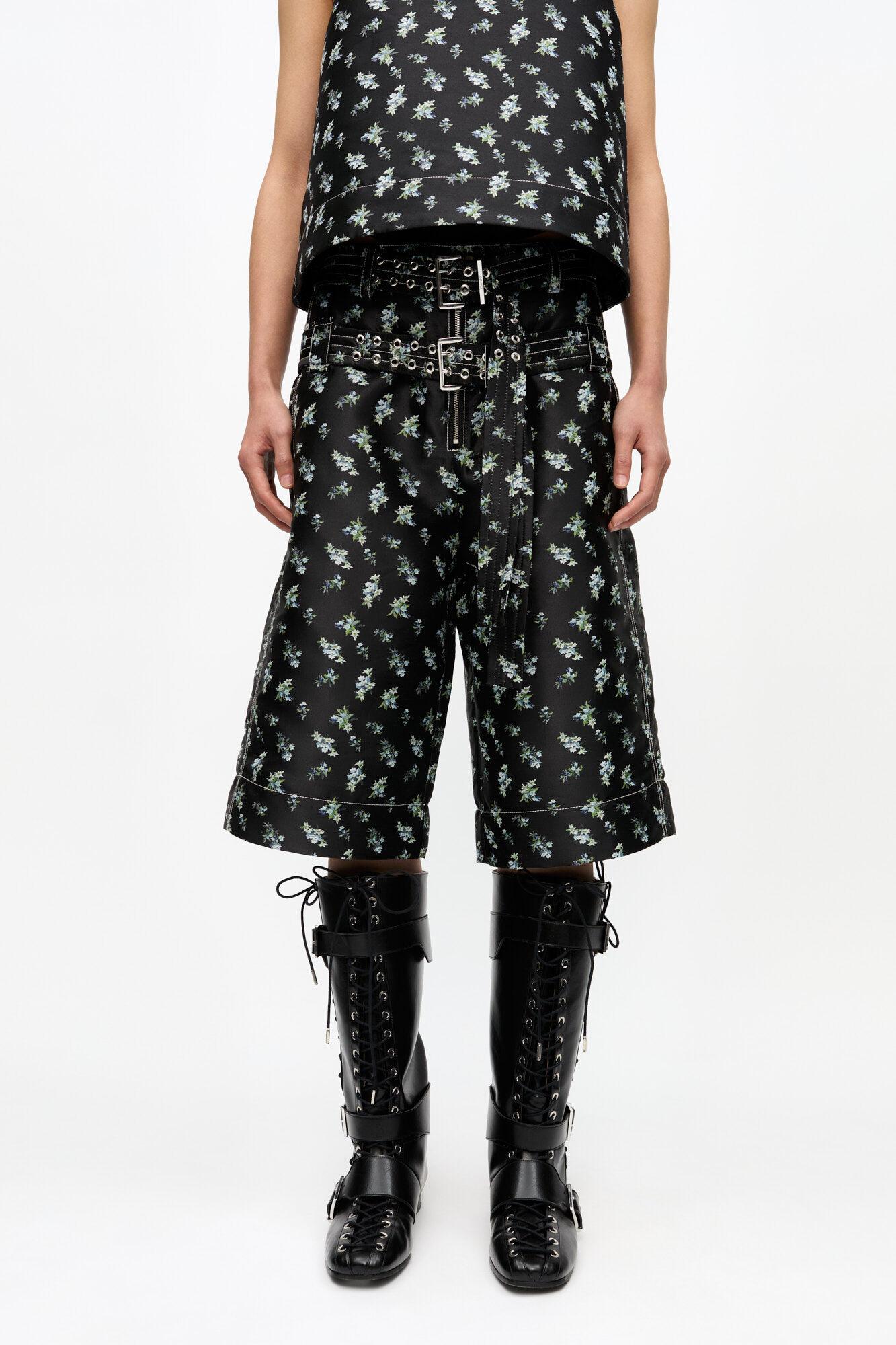 Floral Jacquard Shorts Product Image