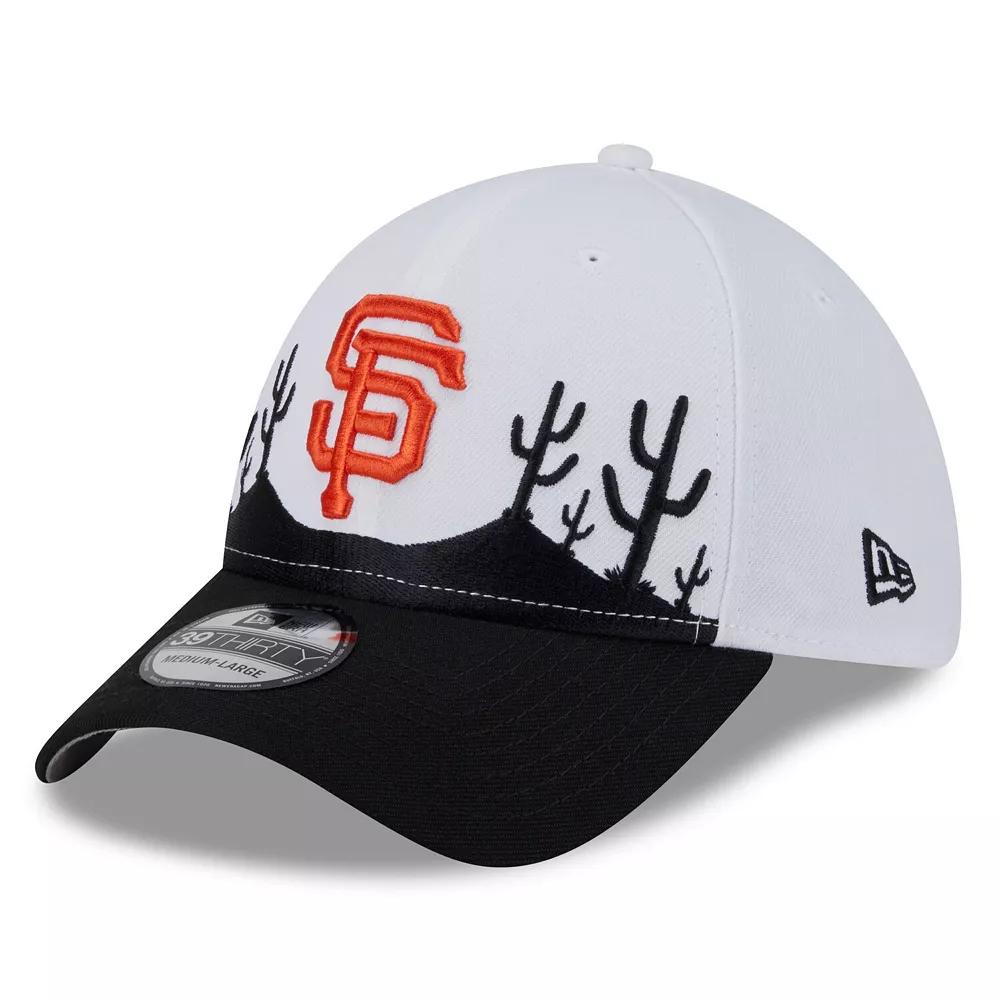 Mens New Era /Black San Francisco Giants 2025 Spring Training Landscape 39THIRTY Flex Hat Product Image