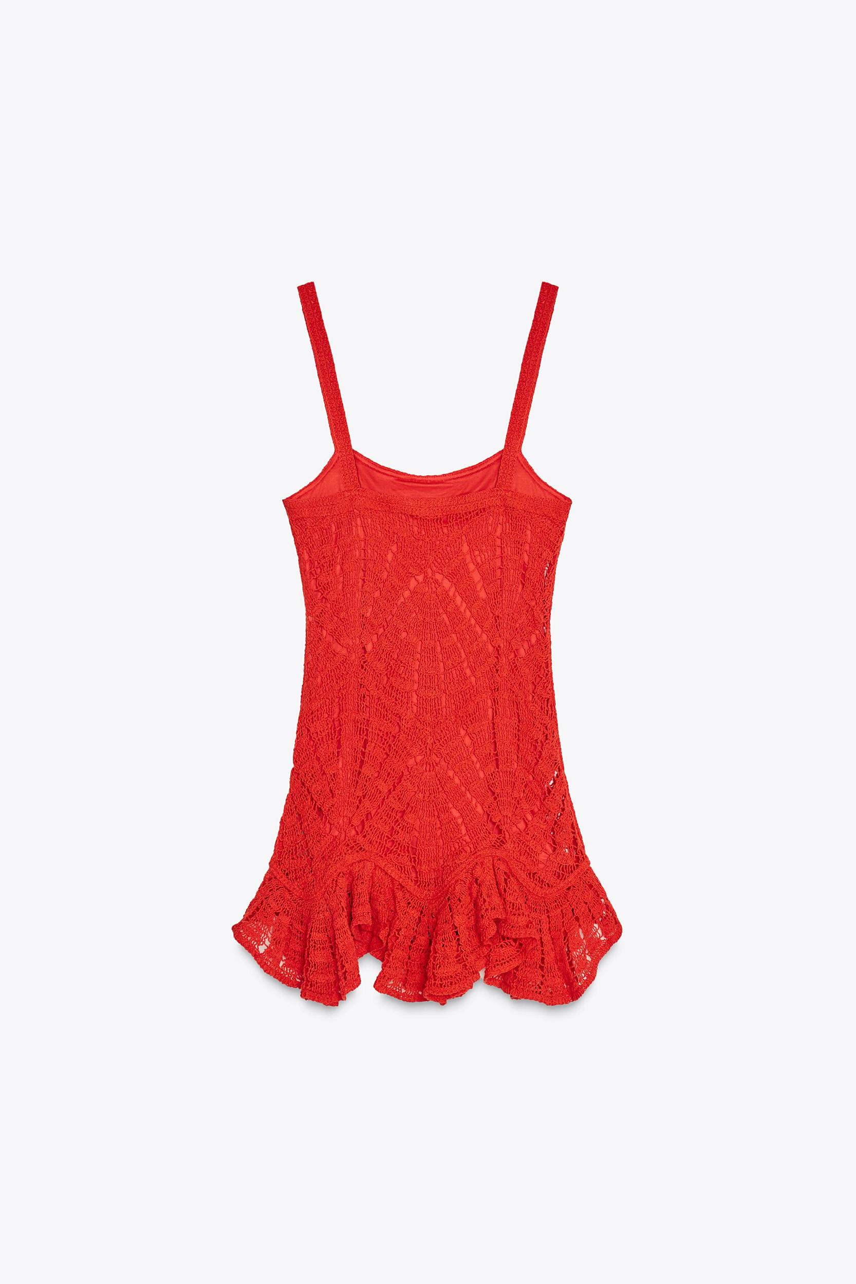 CROCHET PEPLUM DRESS Product Image