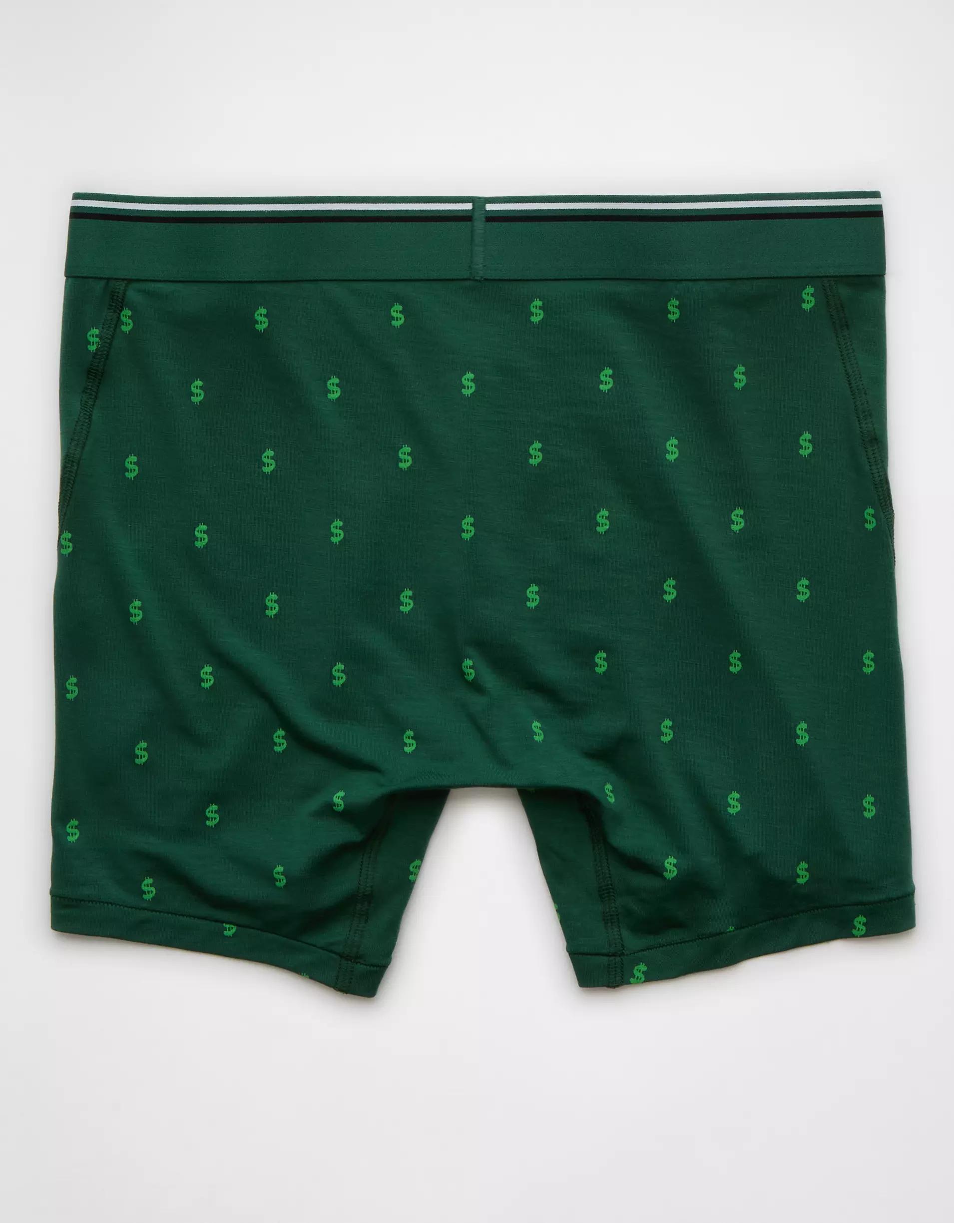 AEO Men's Tiny Dollar Signs 6" Ultra Soft Boxer Brief Product Image