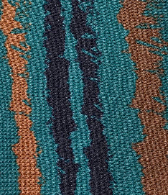 Investments Plus Sketchy Stripe Long Sleeve Boat Neck Pullover Sweater Product Image