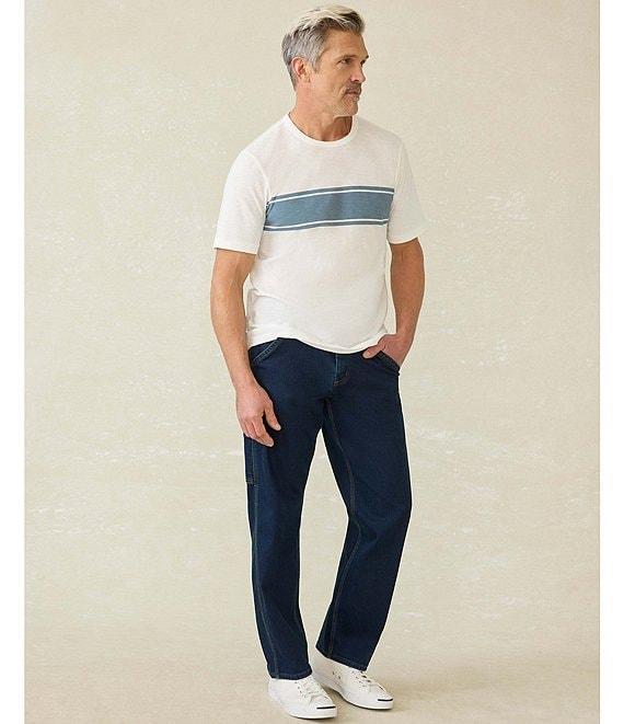 Faherty Sunwashed Chest Stripe Short Sleeve T-Shirt Product Image