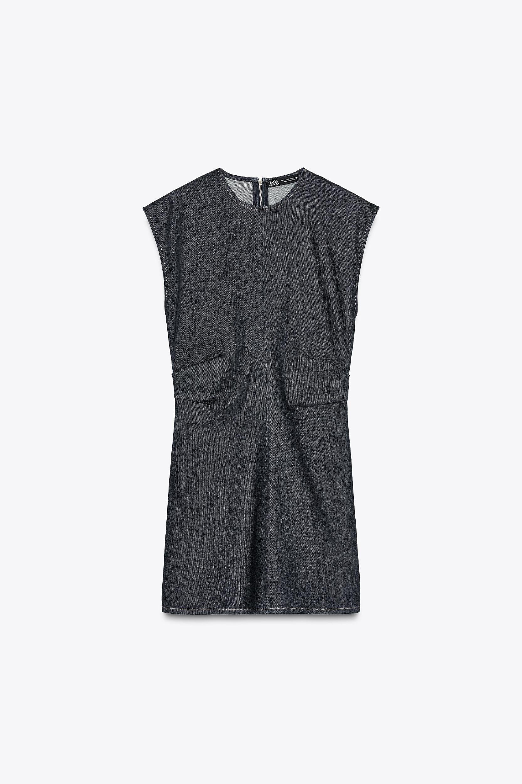 DENIM TRF DRESS Product Image