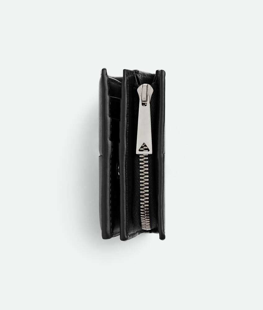 Men's Cassette Small Bi-Fold Wallet With Zip in Black Product Image