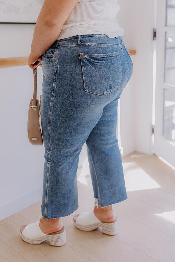 JUDY BLUE Raelynn High Waist Crop Jean Curves Product Image