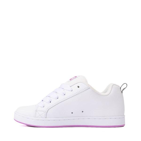 Womens DC Court Graffik 3D Skate Shoe Lavender Product Image