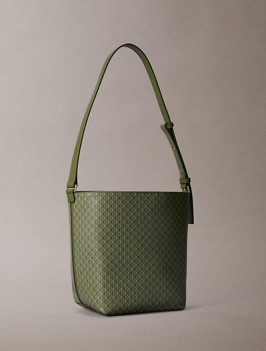 Allover Emblem Logo Bucket Bag with Pouch Product Image