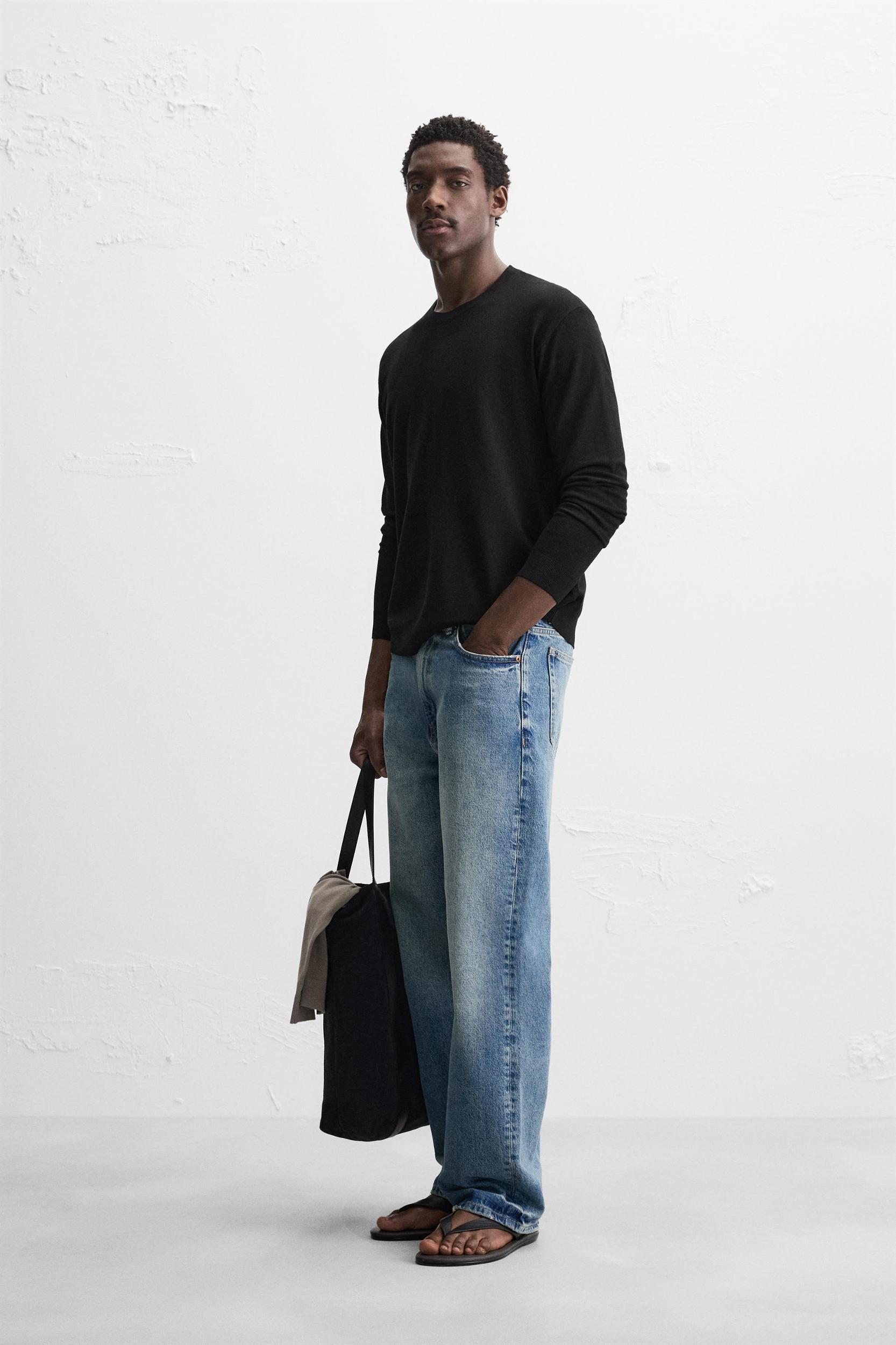 TEXTURED VISCOSE BLEND SWEATER Product Image