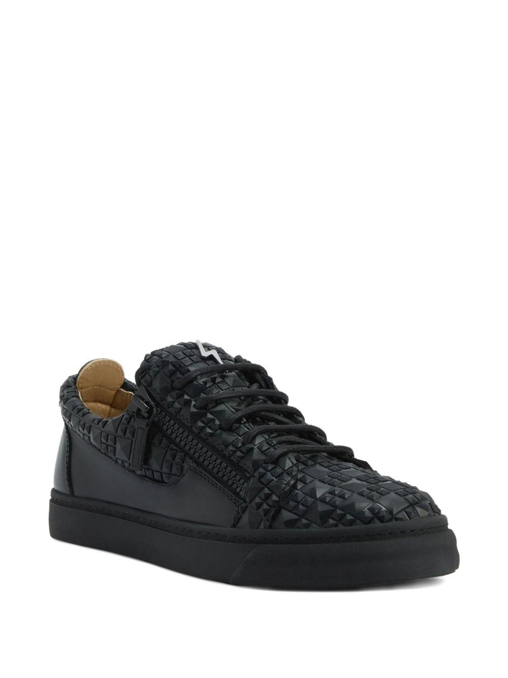 The Manhattan zip-detail woven sneakers Product Image