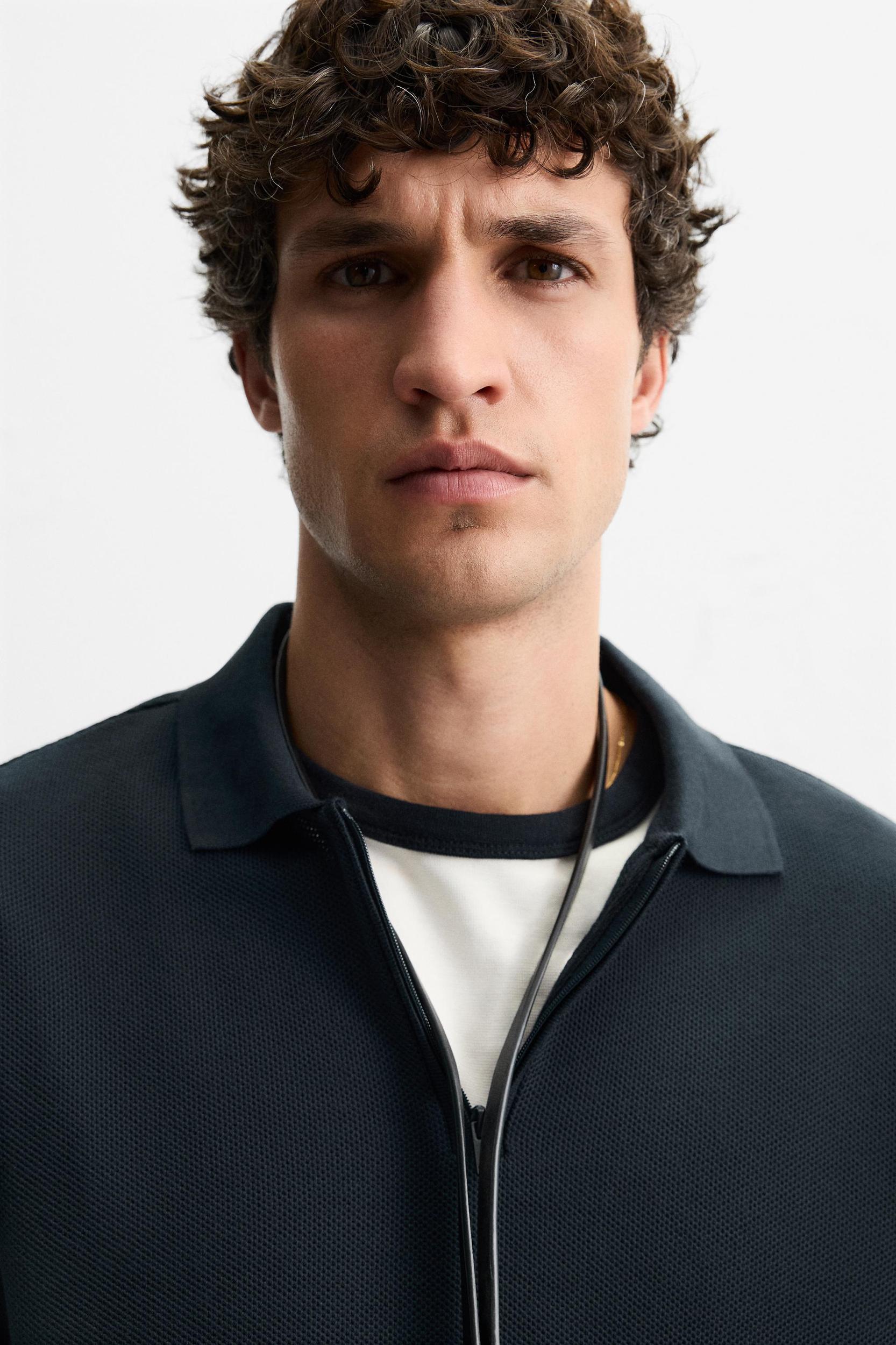 QUARTER ZIP POLO Product Image
