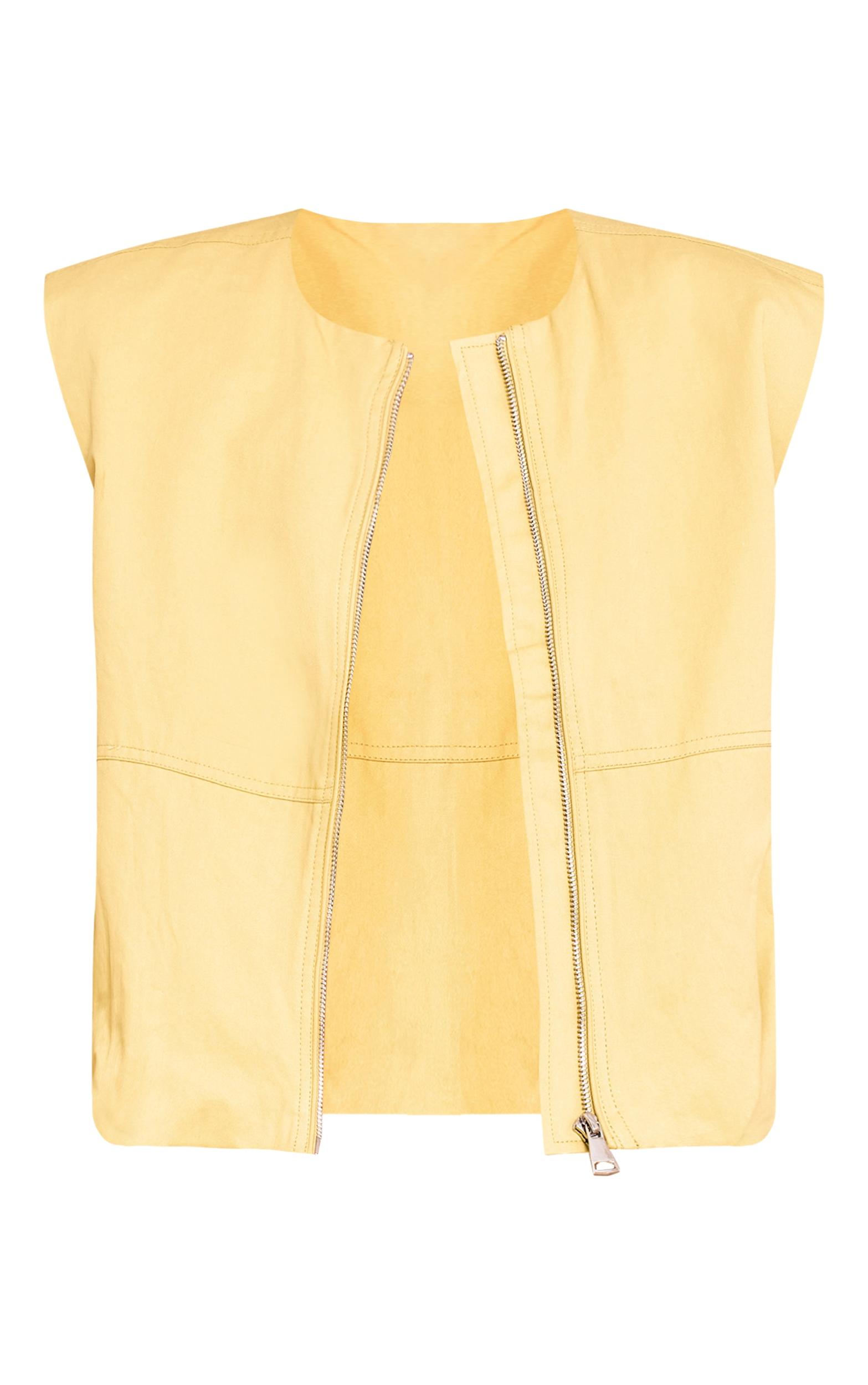 Olive Zip Up Utility Vest Product Image