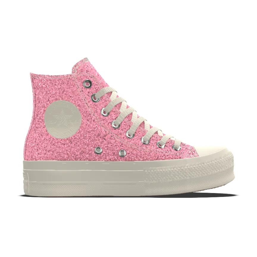 Custom Chuck Taylor All Star Lift Platform Glitter By You Product Image