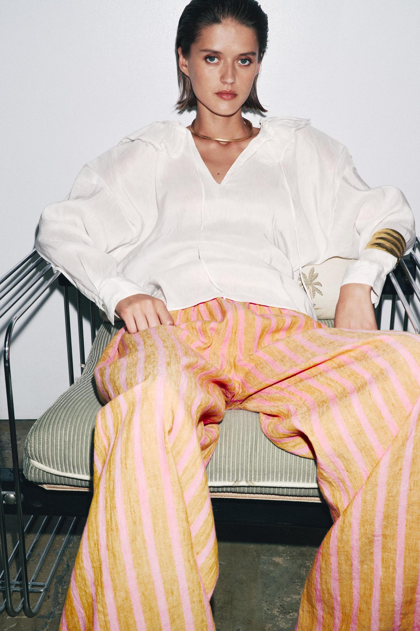 ZW COLLECTION LINEN AND SILK BLEND SHIRT Product Image