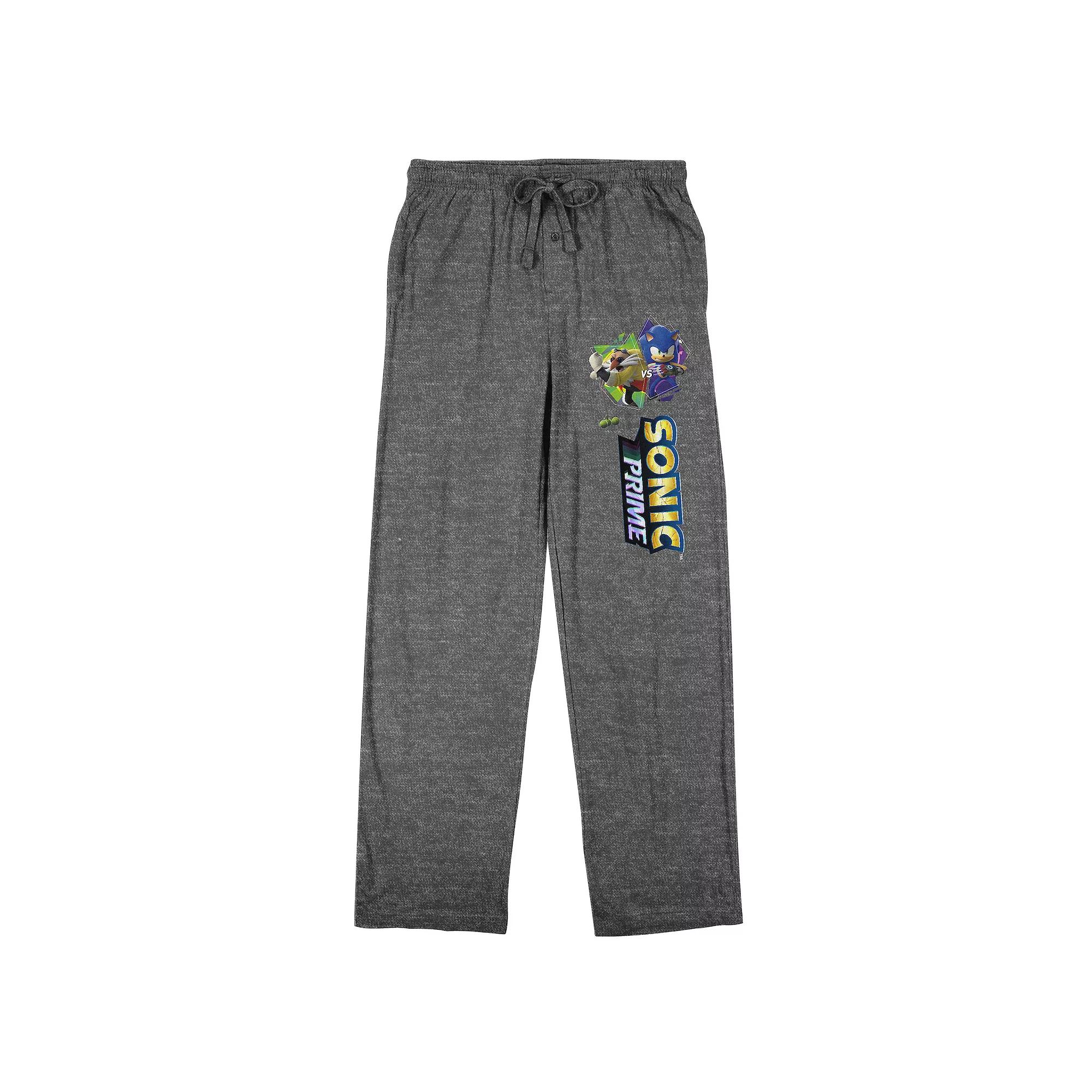 Men's Sonic Prime Sonic Pajama Pants, Size: XL, Gray Product Image