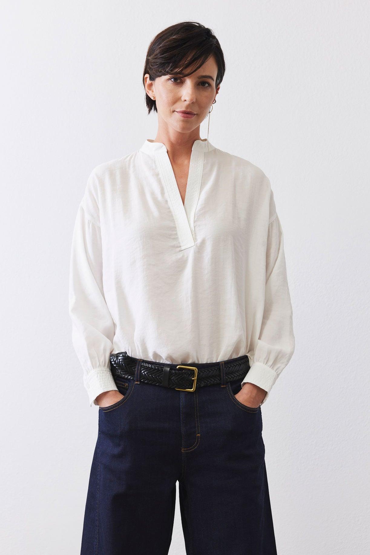 Not Too Loose Light Poplin Blouse Product Image