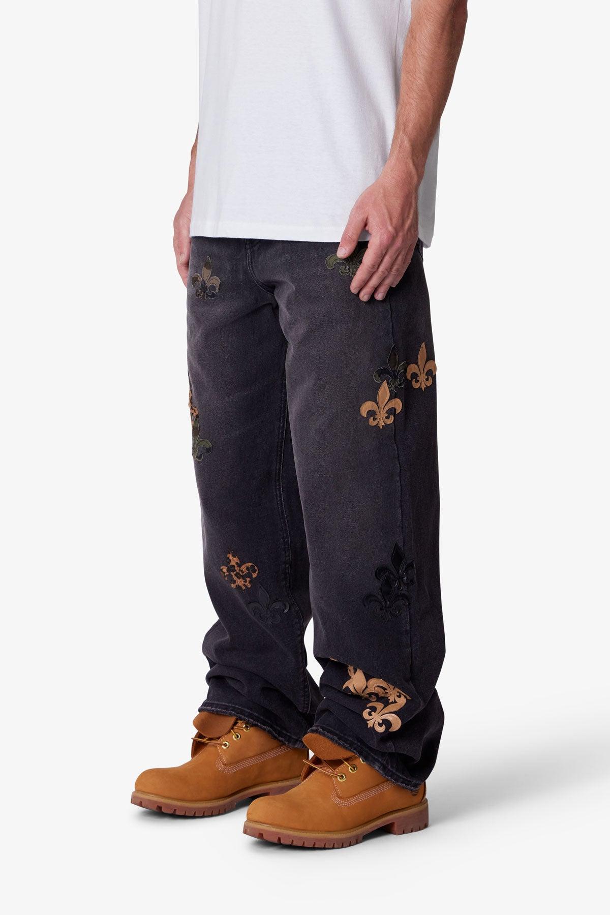 Ultra Baggy Fleur Denim - Black Product Image