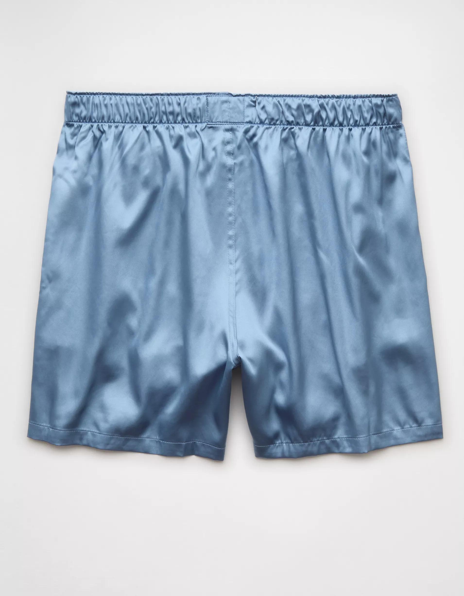 AEO Men's Solid Satin Pocket Boxer Short Product Image