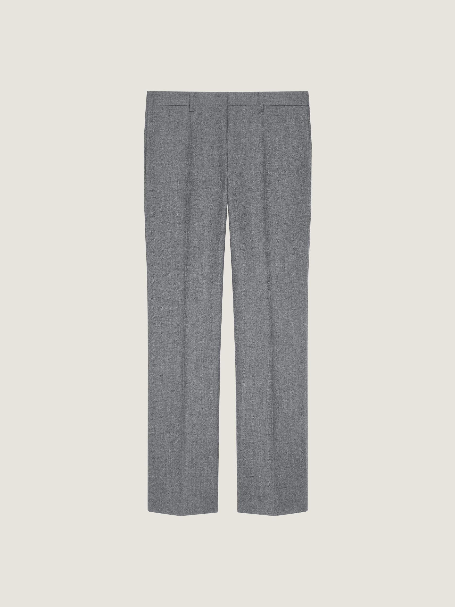 Straight leg tailored trousers in flannel Product Image