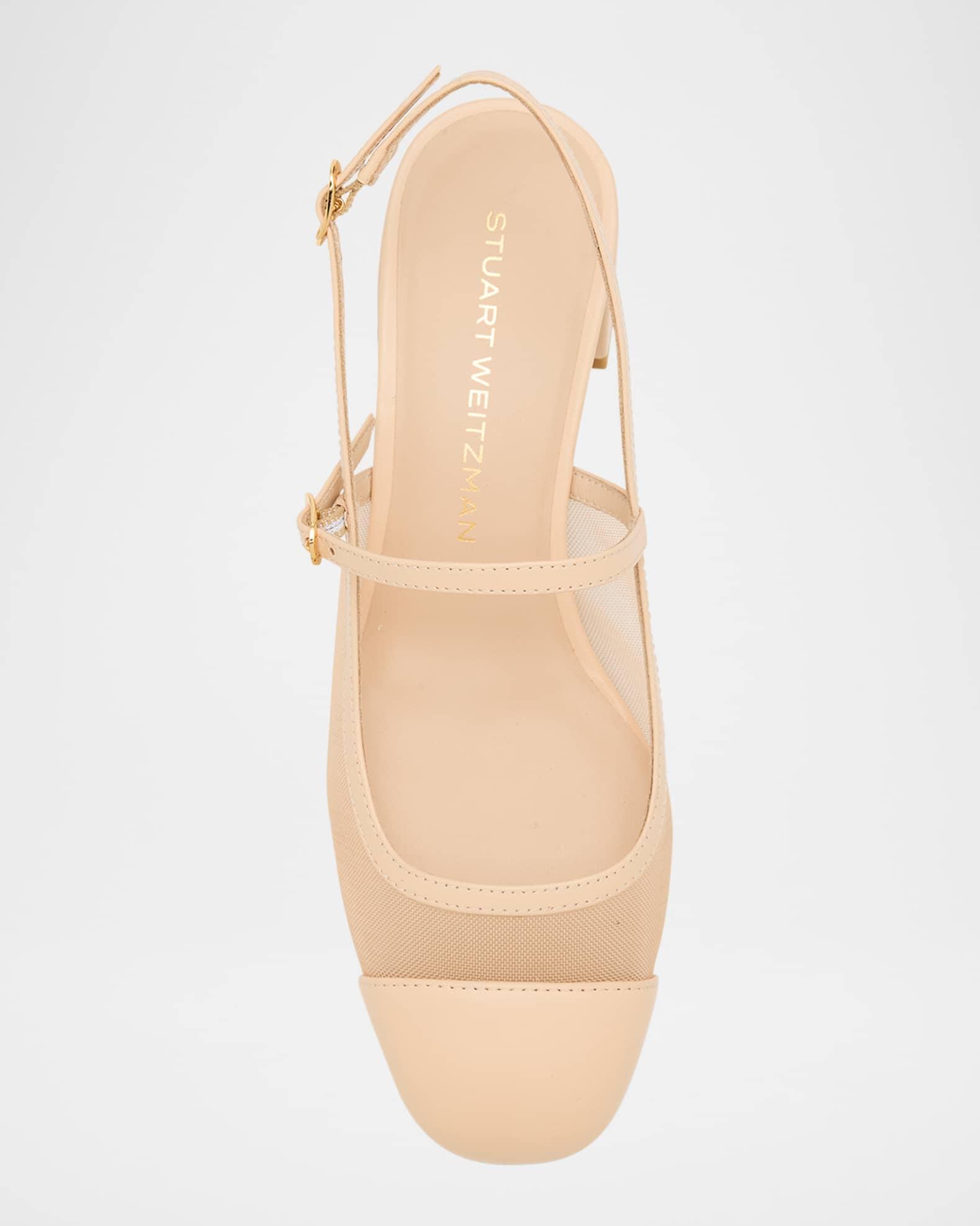 Maeve Mesh Mary Jane Slingback Pumps Product Image