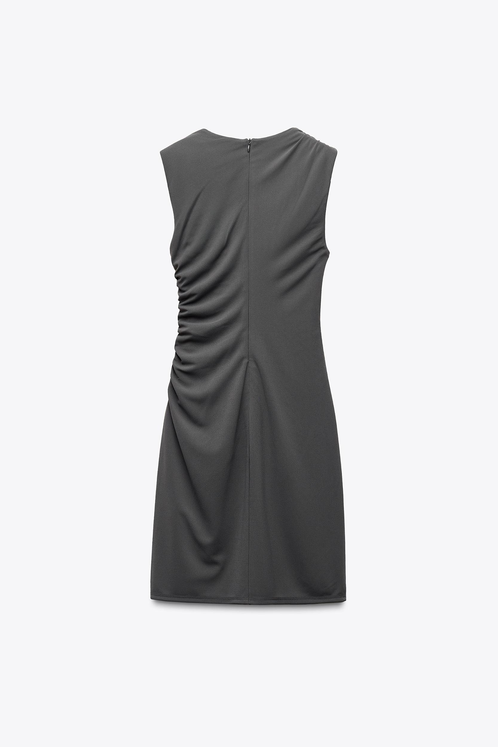 SHORT DRESS WITH RUCHING Product Image