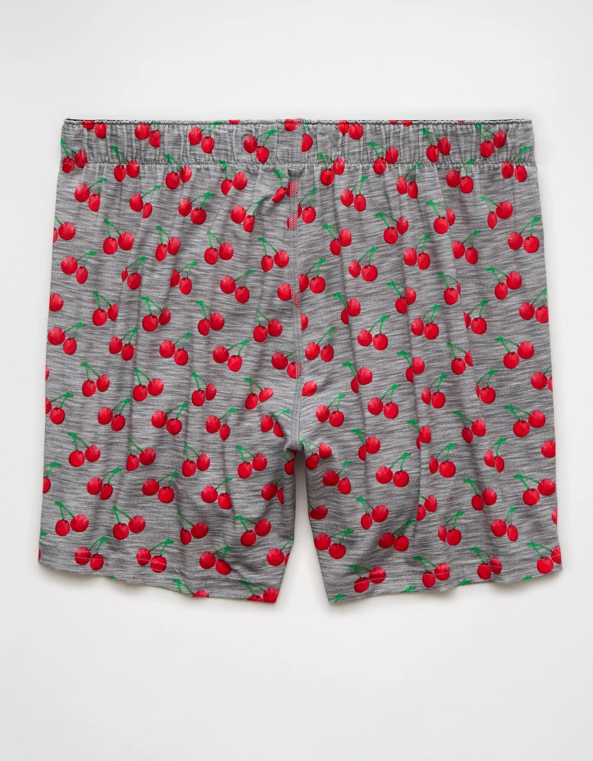 AEO Men's Cherries Slim Knit Ultra Soft Boxer Short Product Image