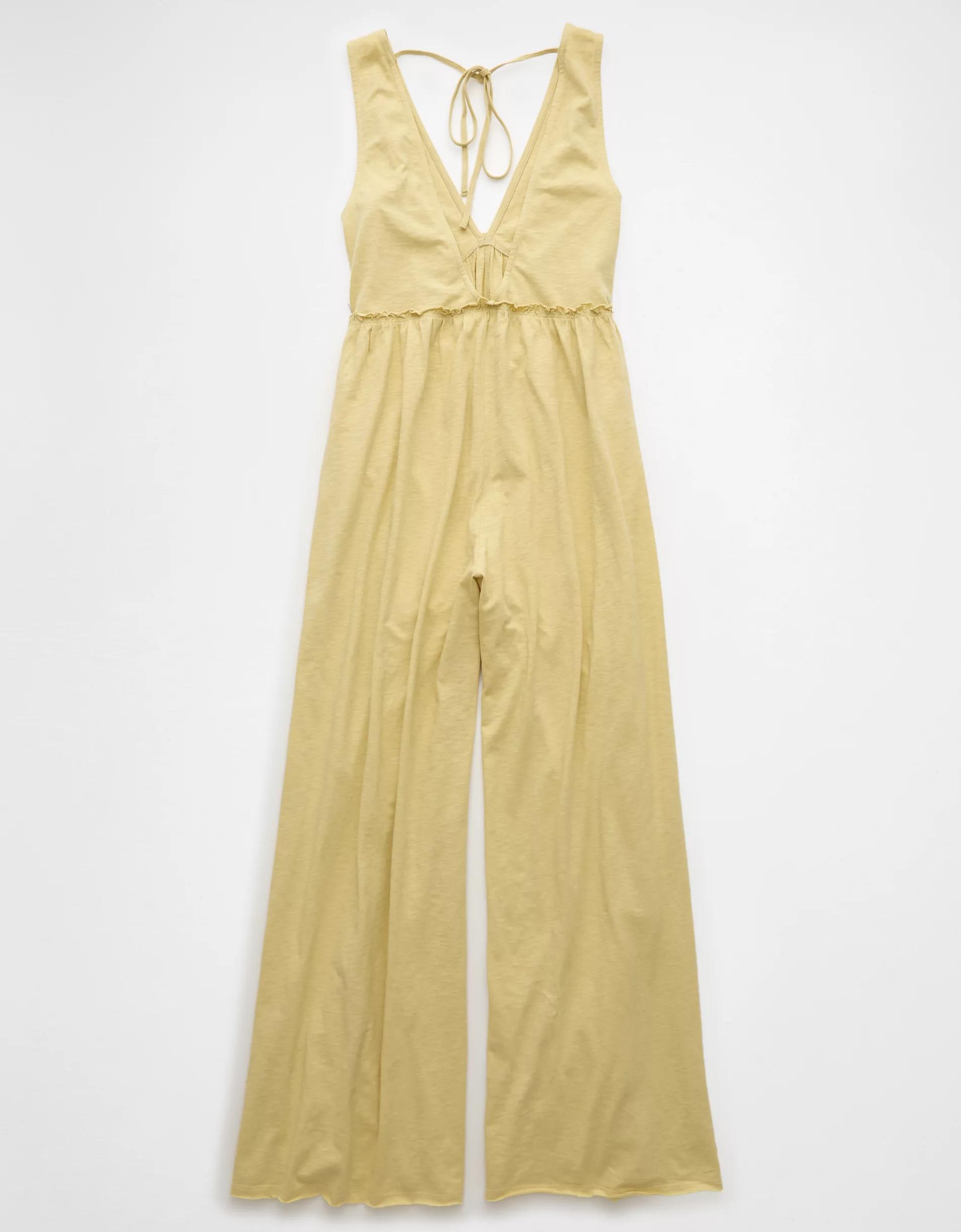 AE Sunchaser Knit V-Neck Jumpsuit Product Image