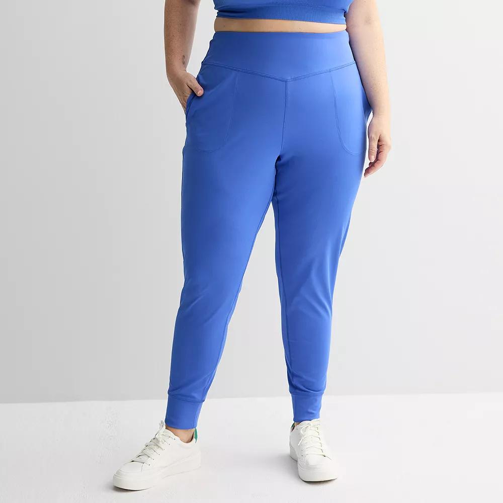 Plus Size Tek Gear® Ultrastretch Joggers, Women's, Size: 2XL, Tara Blue Product Image