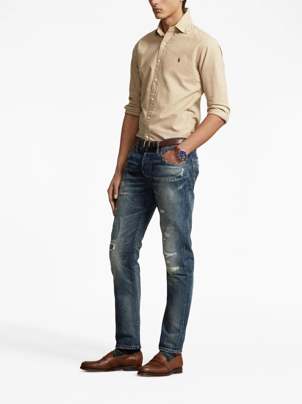 Polo Pony button-up cotton shirt Product Image