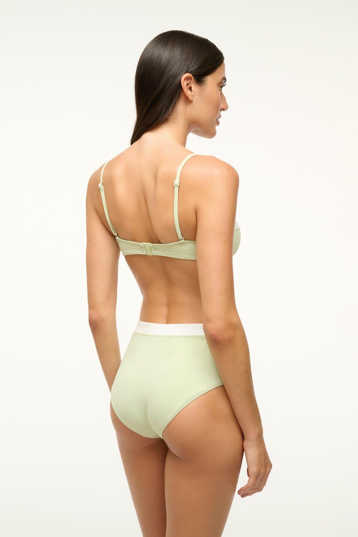 JO BALCONETTE BIKINI TOP | PALE JADE WHITE Product Image