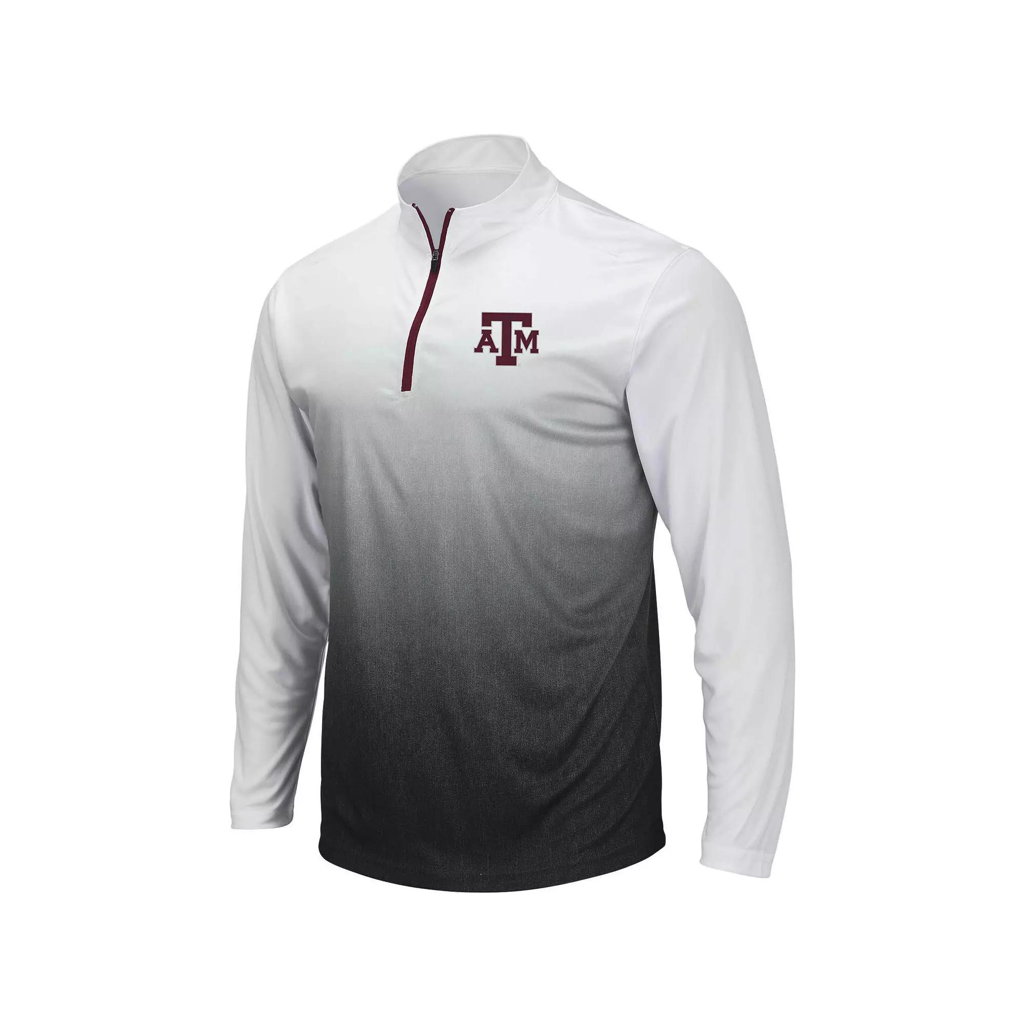 Men's Colosseum Gray Texas A&M Aggies Magic Team Logo Quarter-Zip Jacket,  Product Image