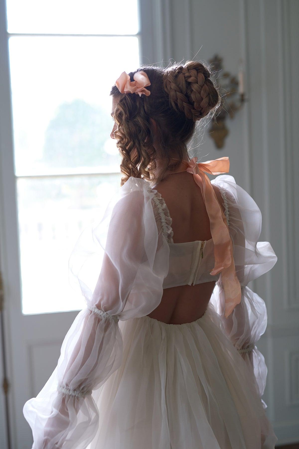 The Silk Gauze Ivory Moonlight Dress Product Image