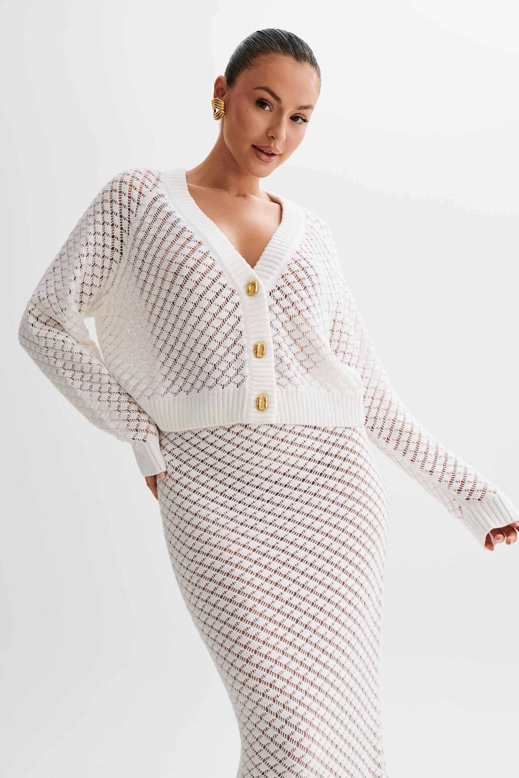 Mirabella Knit Cardigan - Ivory Product Image