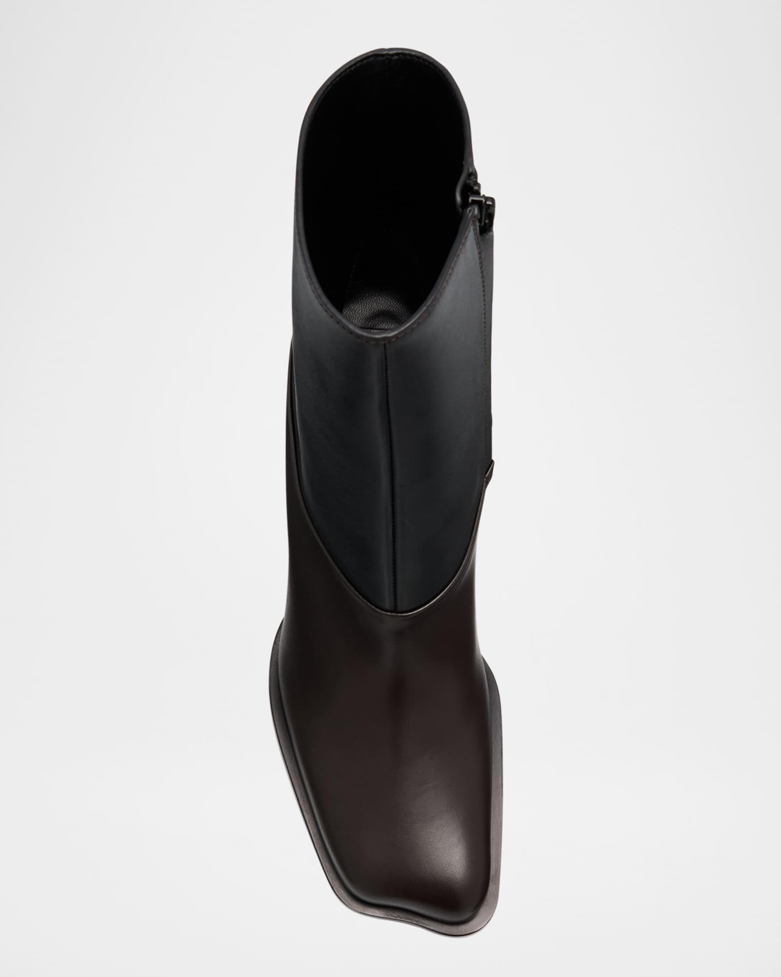 Onda Bicolor Leather Ankle Booties Product Image