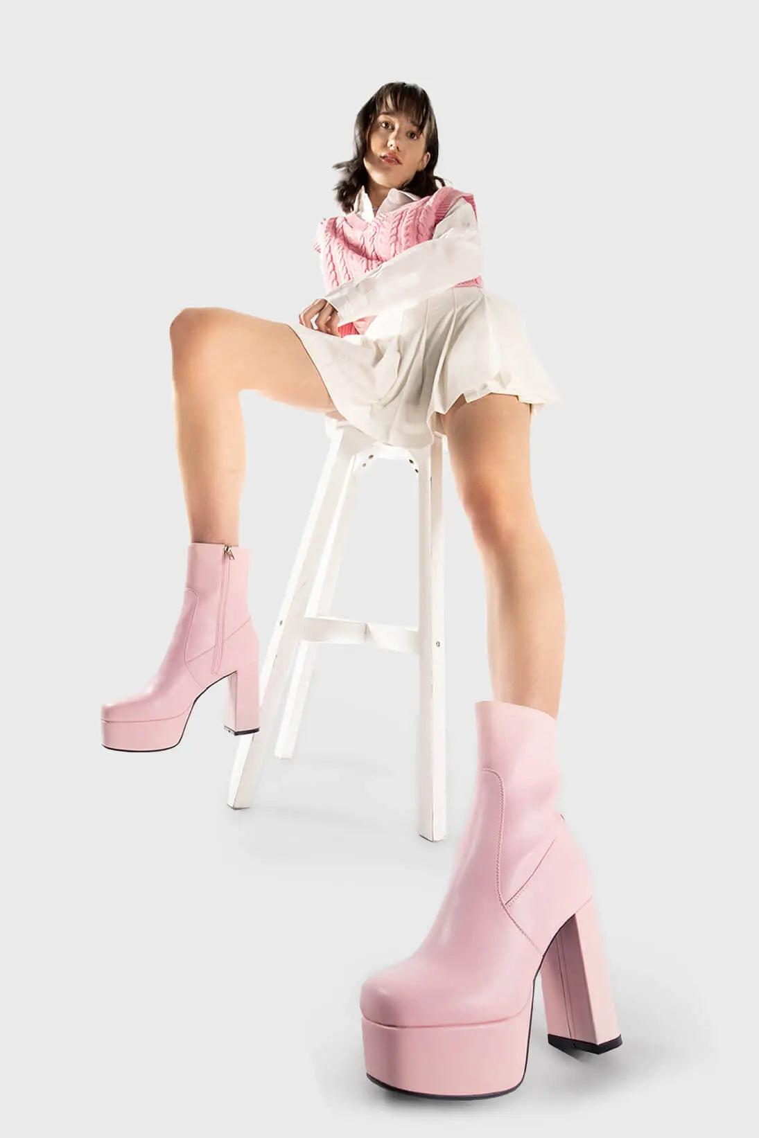 Making Moves Platform Ankle Boots Product Image