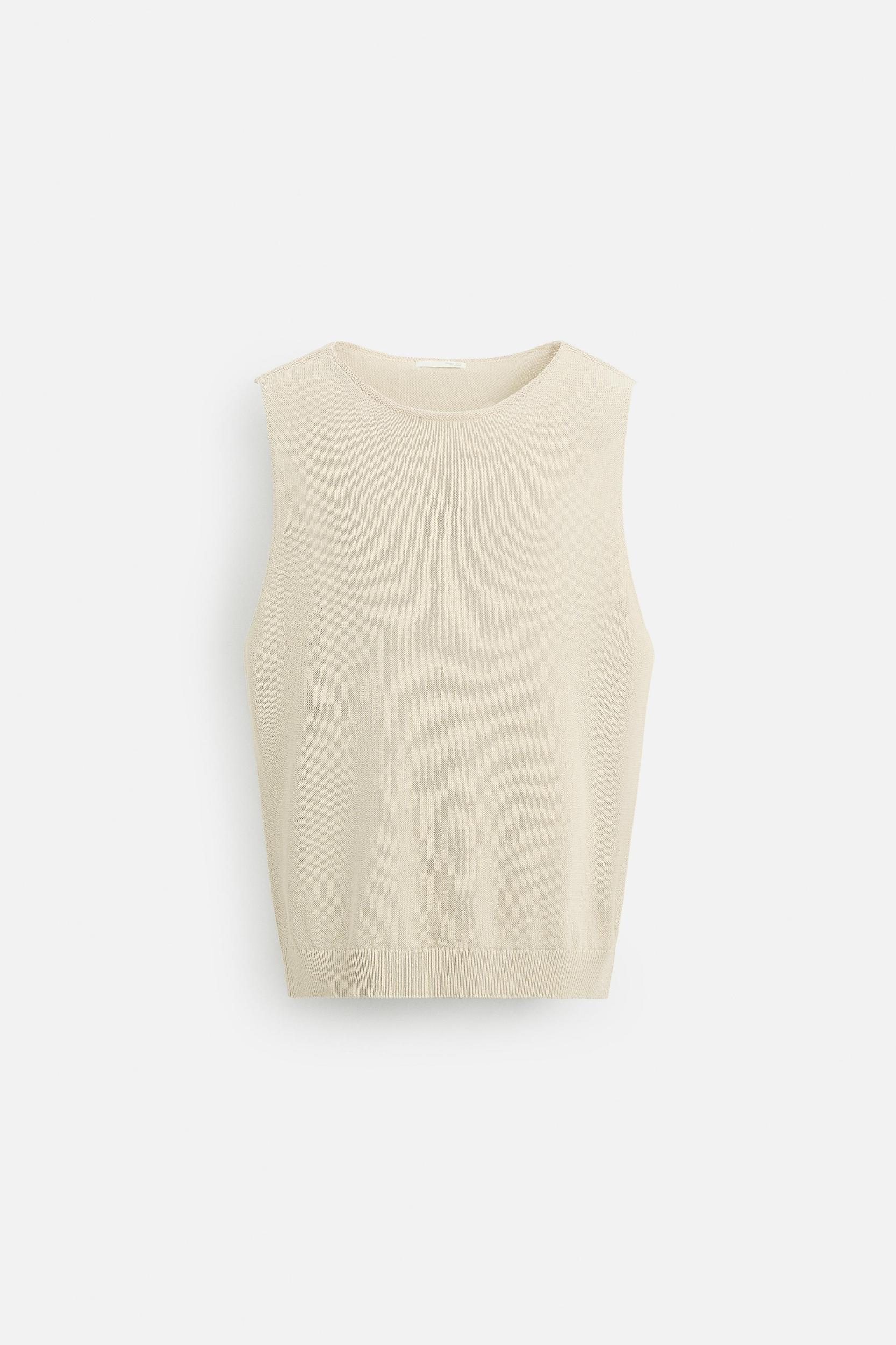 RELAXED FIT KNIT TANK TOP Product Image