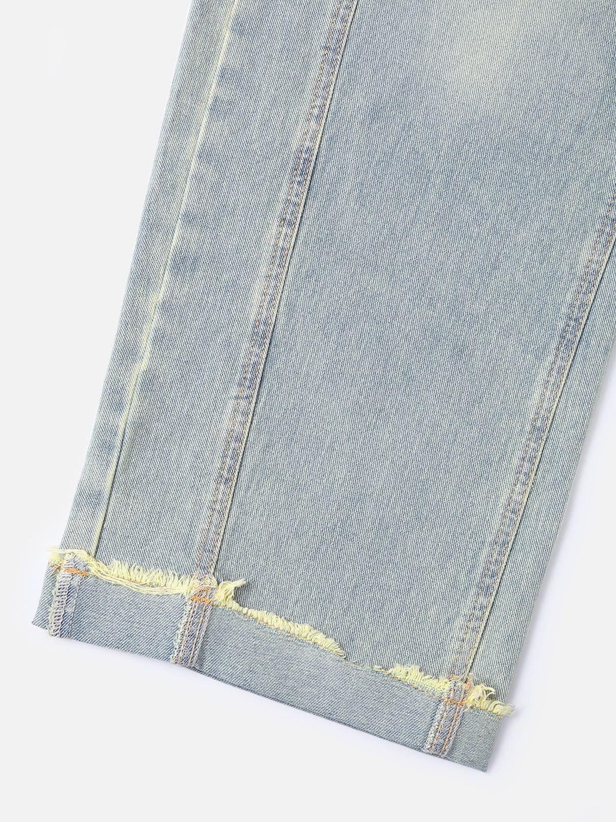 Aelfric Eden Washed Cuffed Baggy Jeans Product Image
