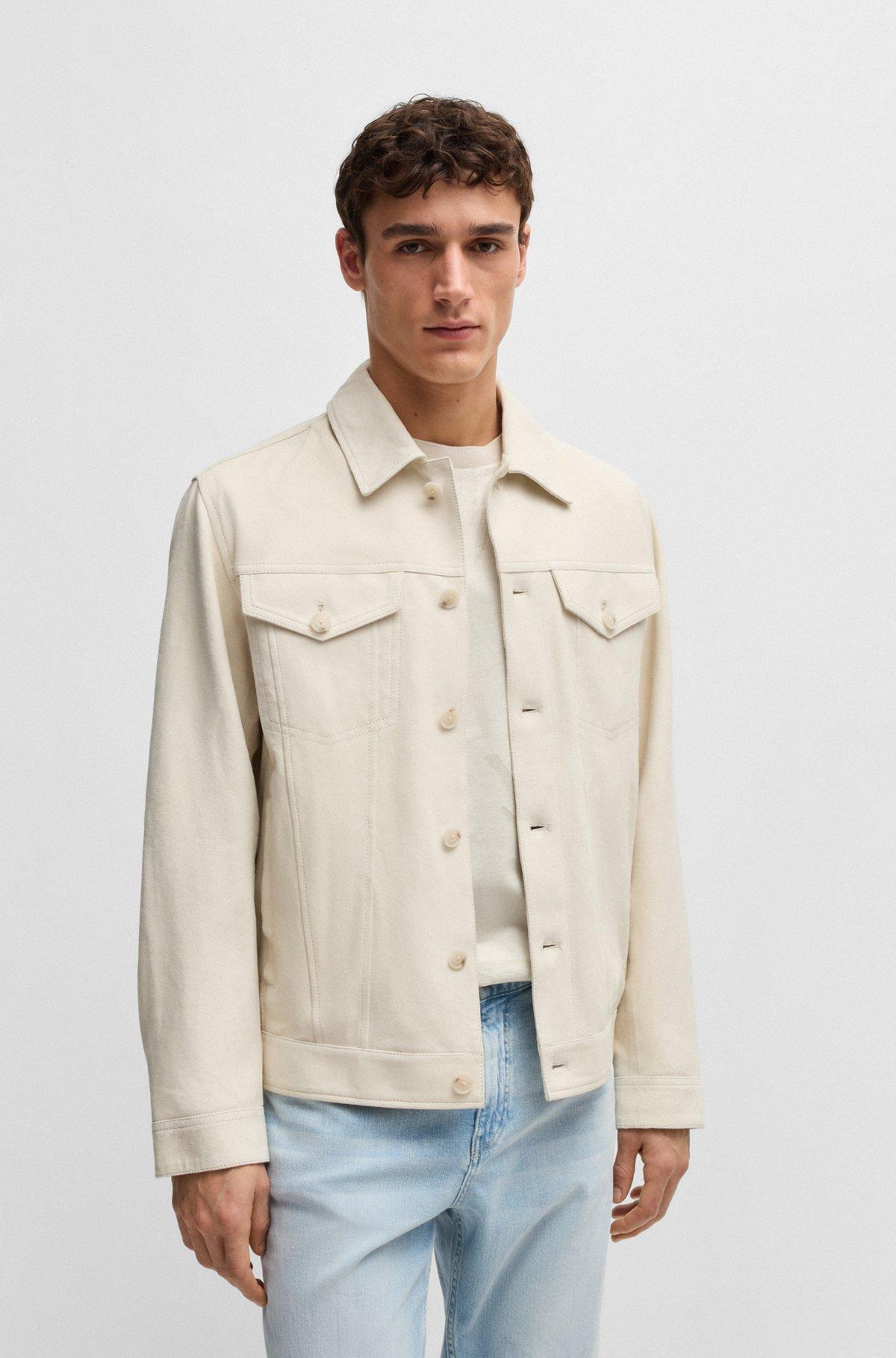 Regular-fit jacket in suede Product Image