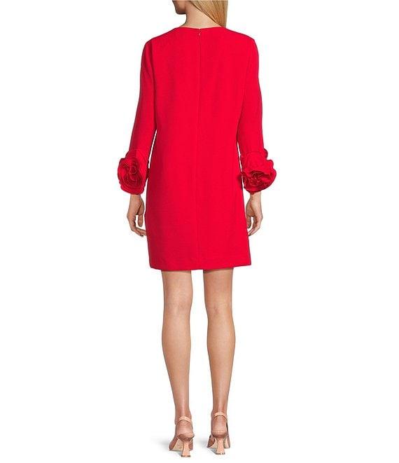 Preston & York Valentine Long Sleeve Ruffle Crepe Dress Product Image
