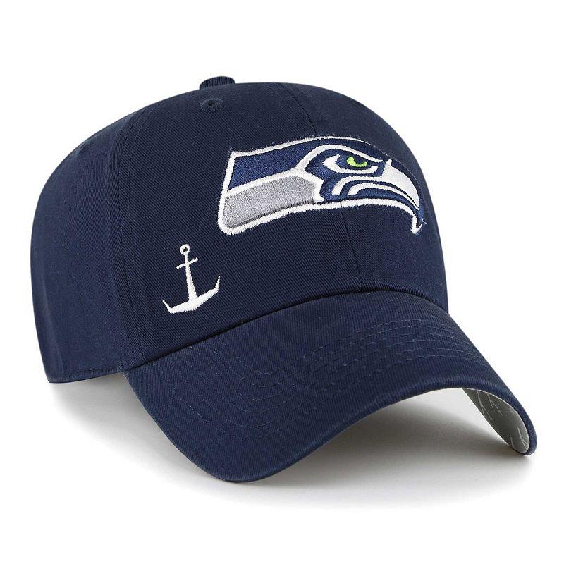 Women's '47 College Navy Seattle Seahawks Confetti Icon Clean Up Adjustable Hat, Blue Product Image