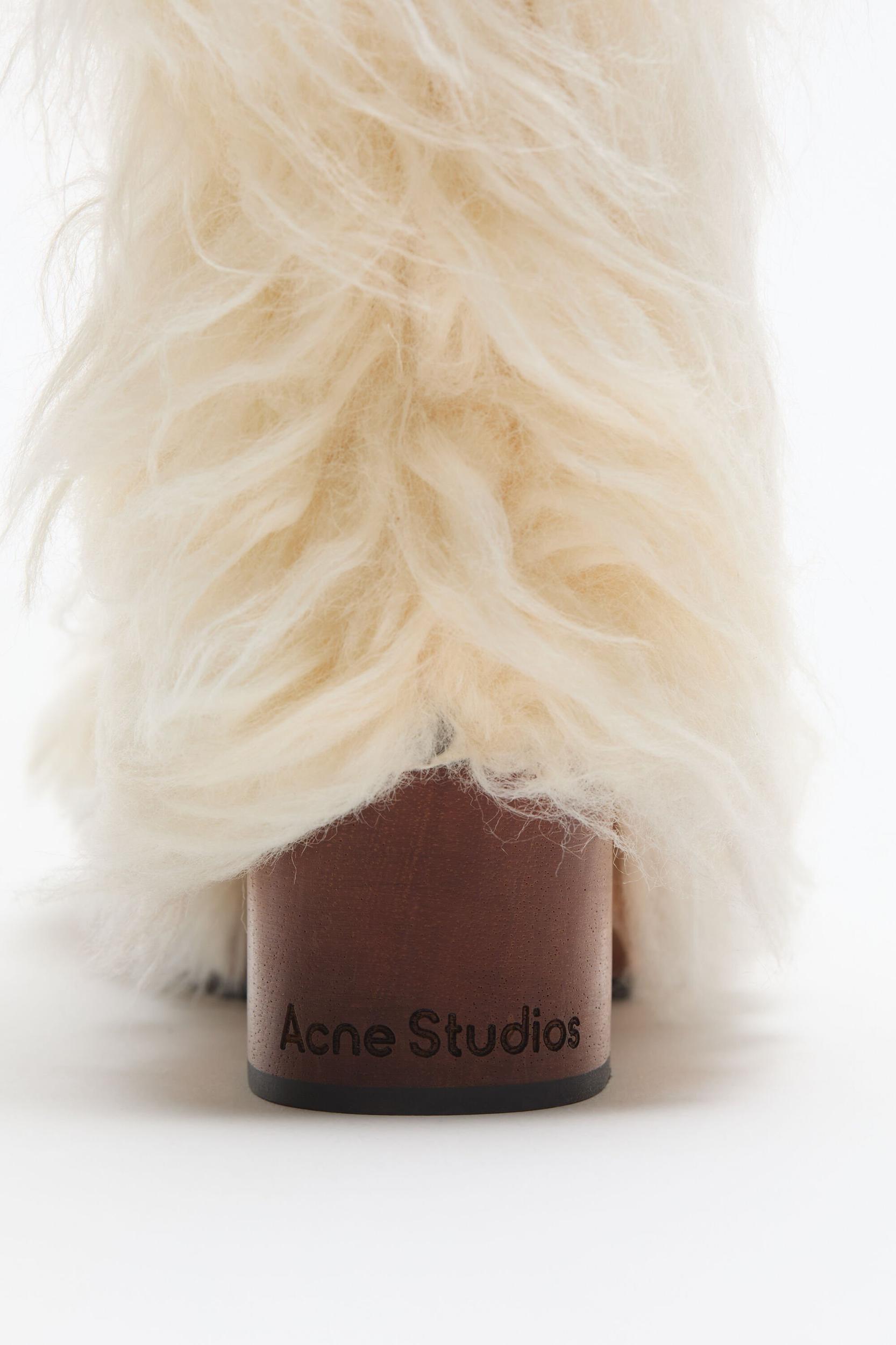 Furry clog boots Product Image