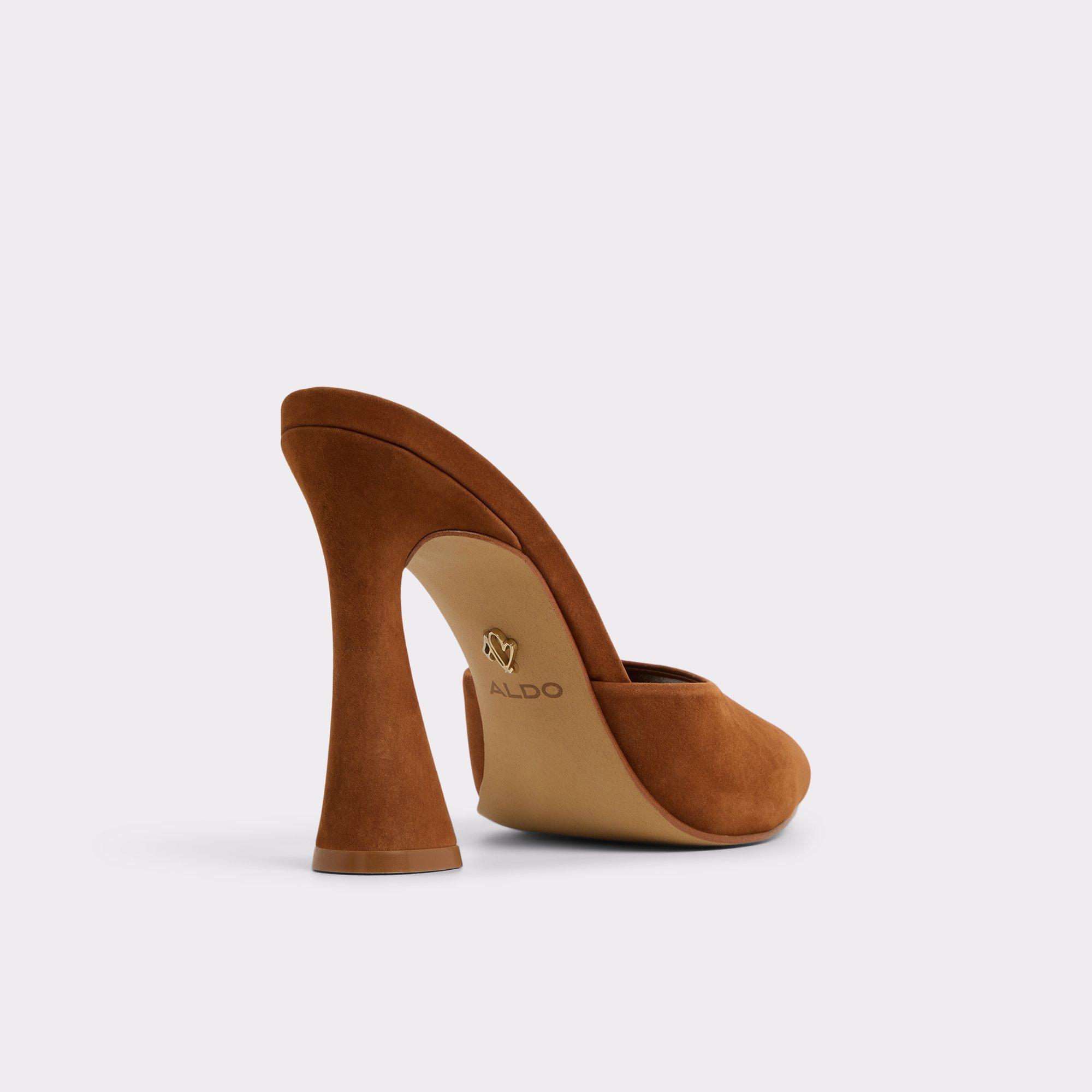 Rylea Medium Brown Women's Heeled mules | ALDO US Product Image