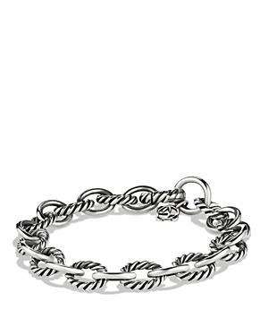 Womens Oval Link Chain Bracelet in Sterling Silver, 10mm Product Image