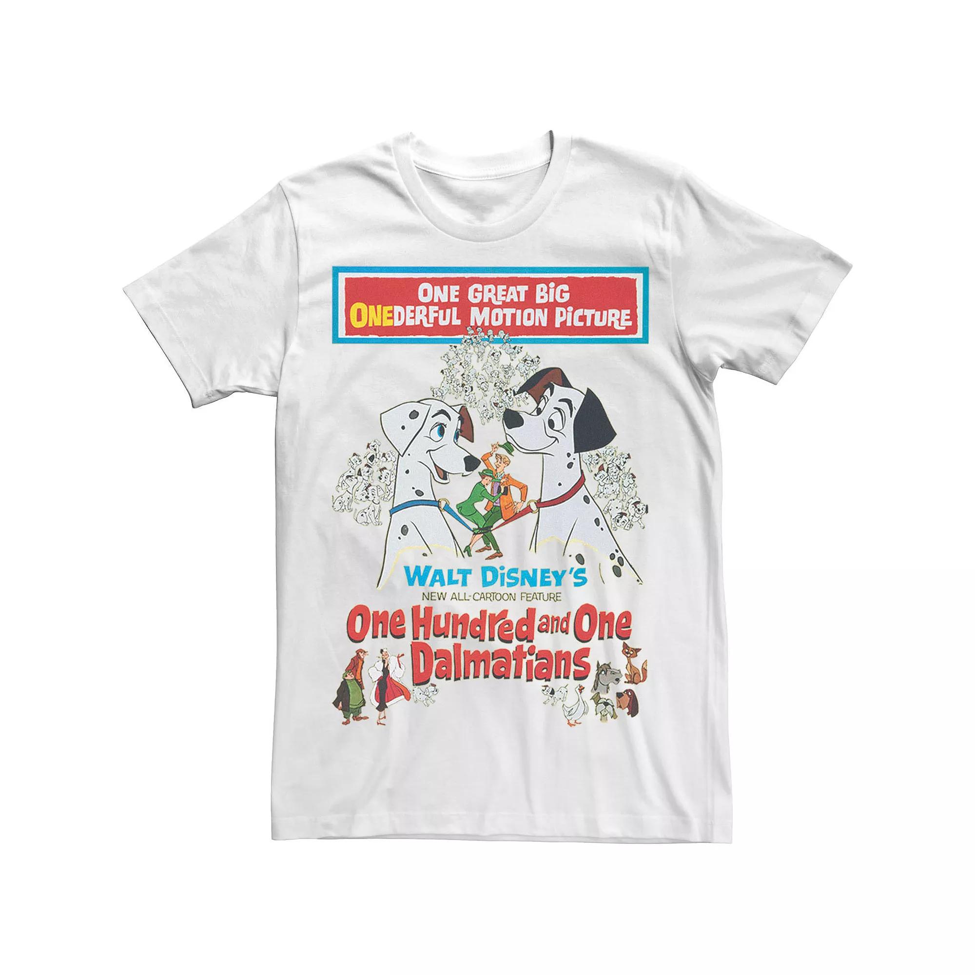 Disney's 101 Dalmatians Movie Promotion Men's Tee, Size: XL, White Product Image