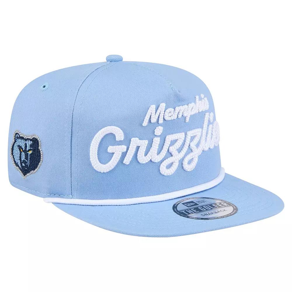 Men's New Era Light Blue Memphis Grizzlies Team Text Golfer Snapback Hat, Grz Light Product Image