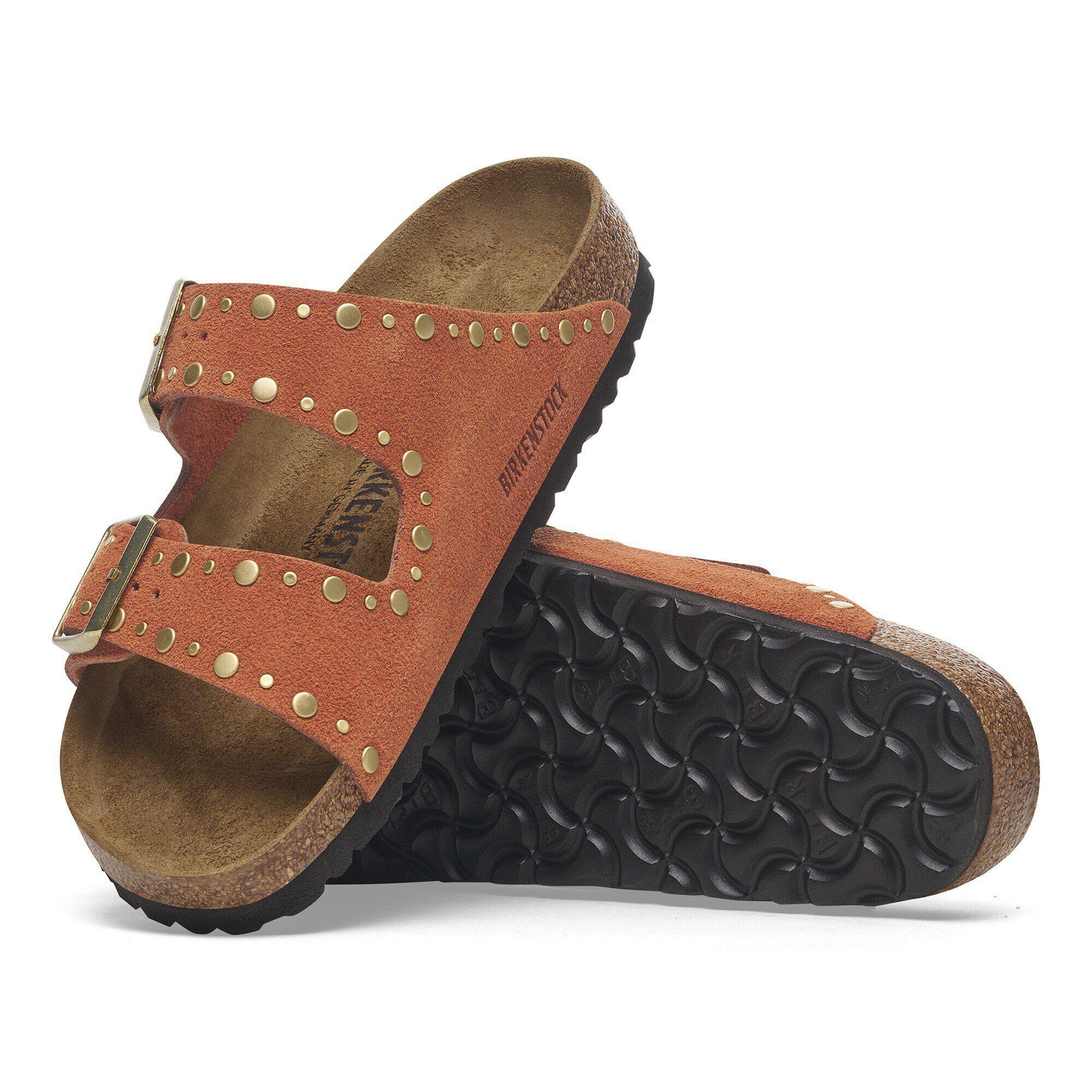 Arizona Rivets Suede Leather Ochre Product Image
