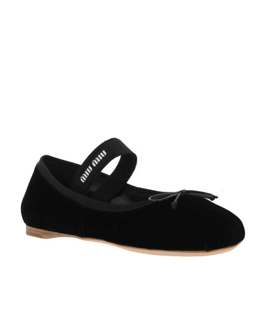 logo-strap ballerina shoes Product Image