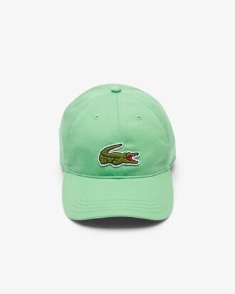 Crocodile Badge Cotton Twill Cap Product Image