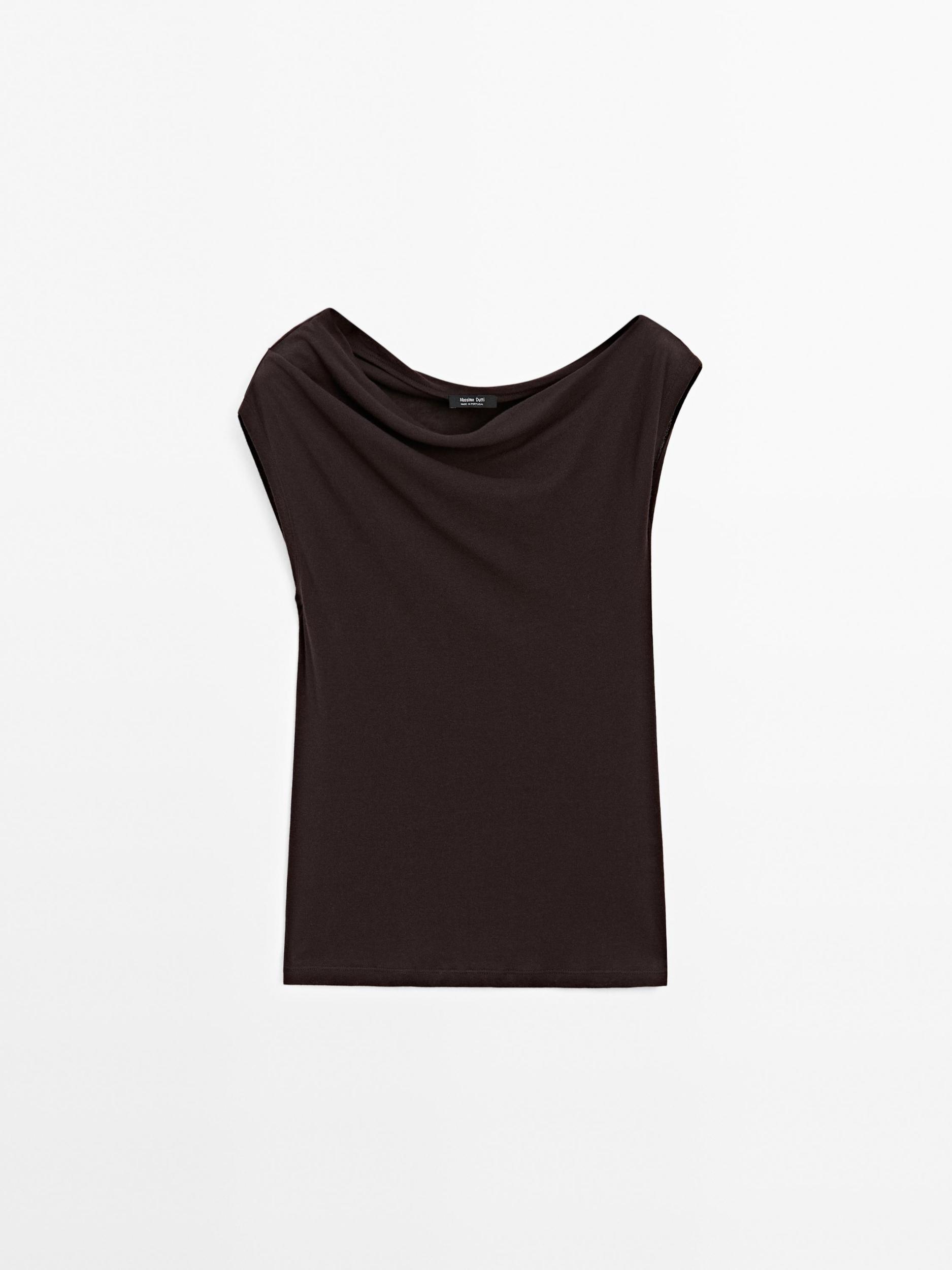 100% cotton asymmetric top Product Image